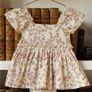 Margot Romper in rose meadow